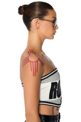 GONE ROGUE STRAPLESS TOP