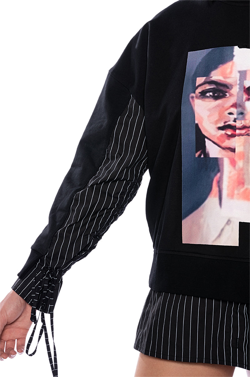GOT THAT EDGE LAYERED SWEATSHIRT