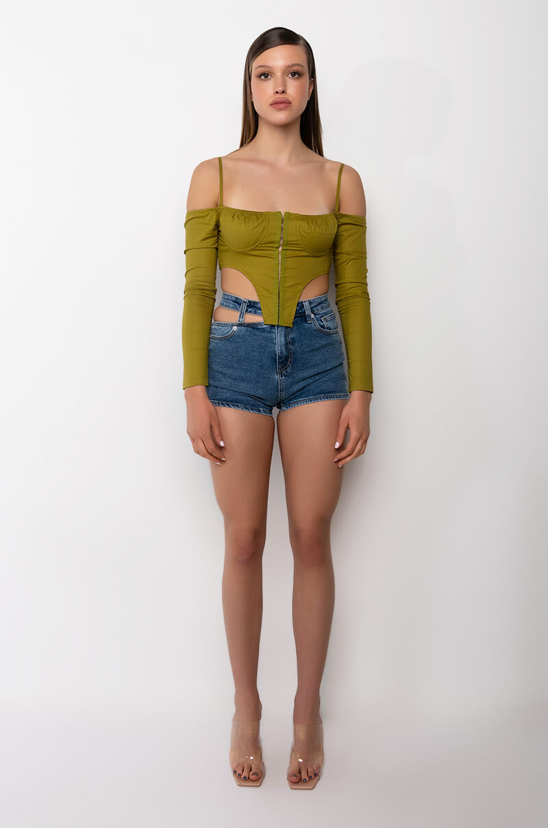 HALF OF ME DENIM SHORTS