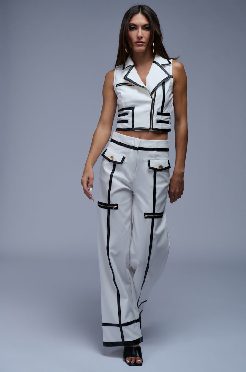 HAMPTONS TRIMMED TROUSER