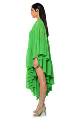 HARLOW ONE SHOULDER ASYMMETRICAL MAXI DRESS
