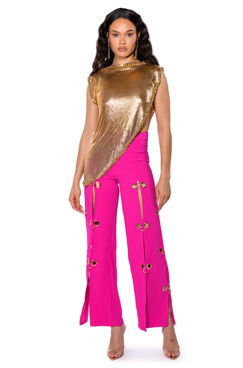 JENNY GROMMET TROUSERS