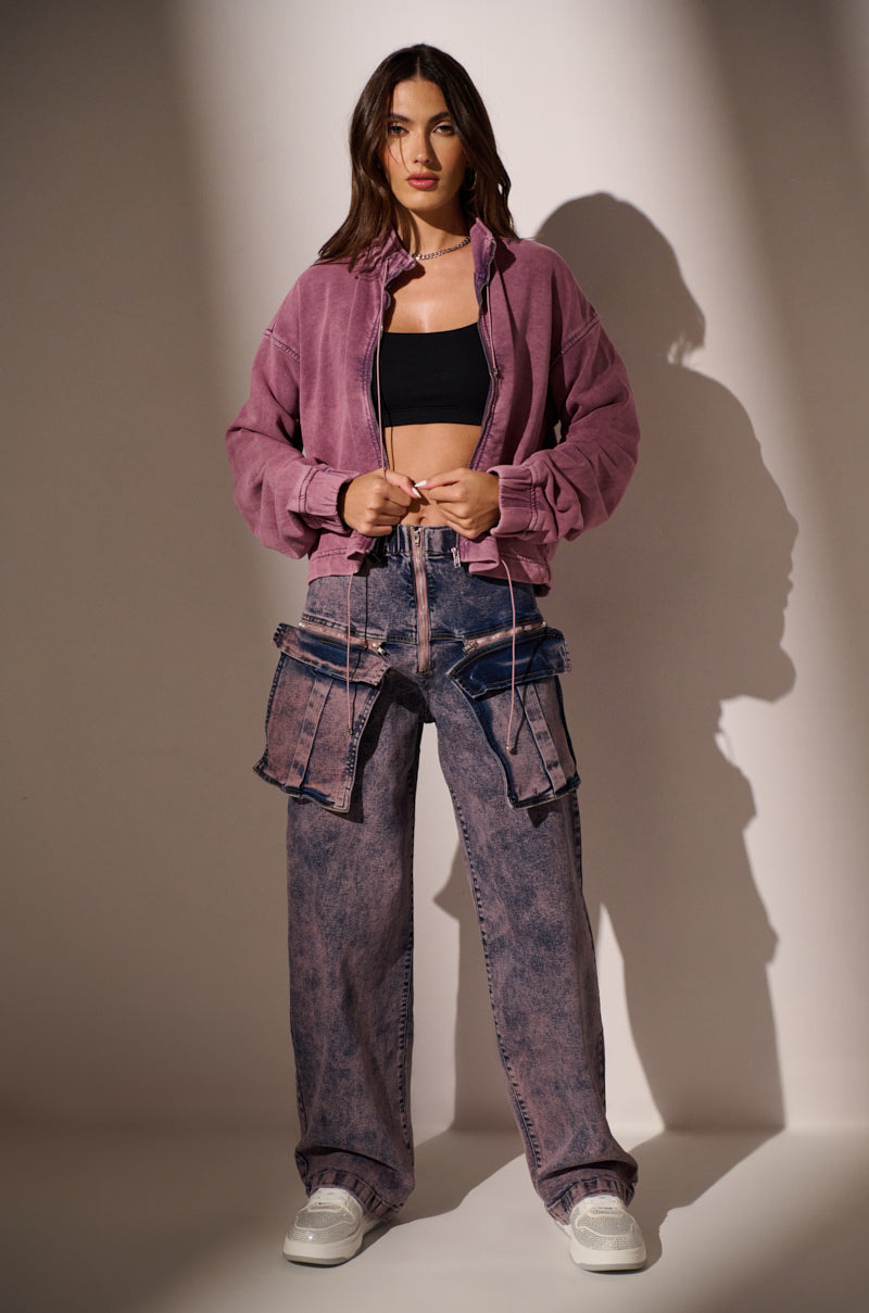 JUST WANNA ROCK ZIP UP SWEATSHIRT