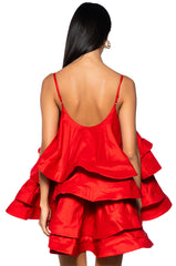 LOOKING FOR LUST RUFFLE MINI DRESS