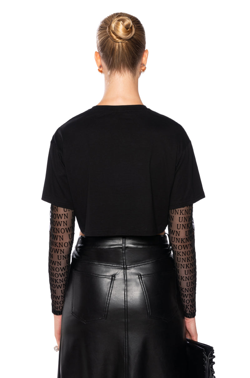LOOKING FOR THE UNKNOWN LAYERED TEE