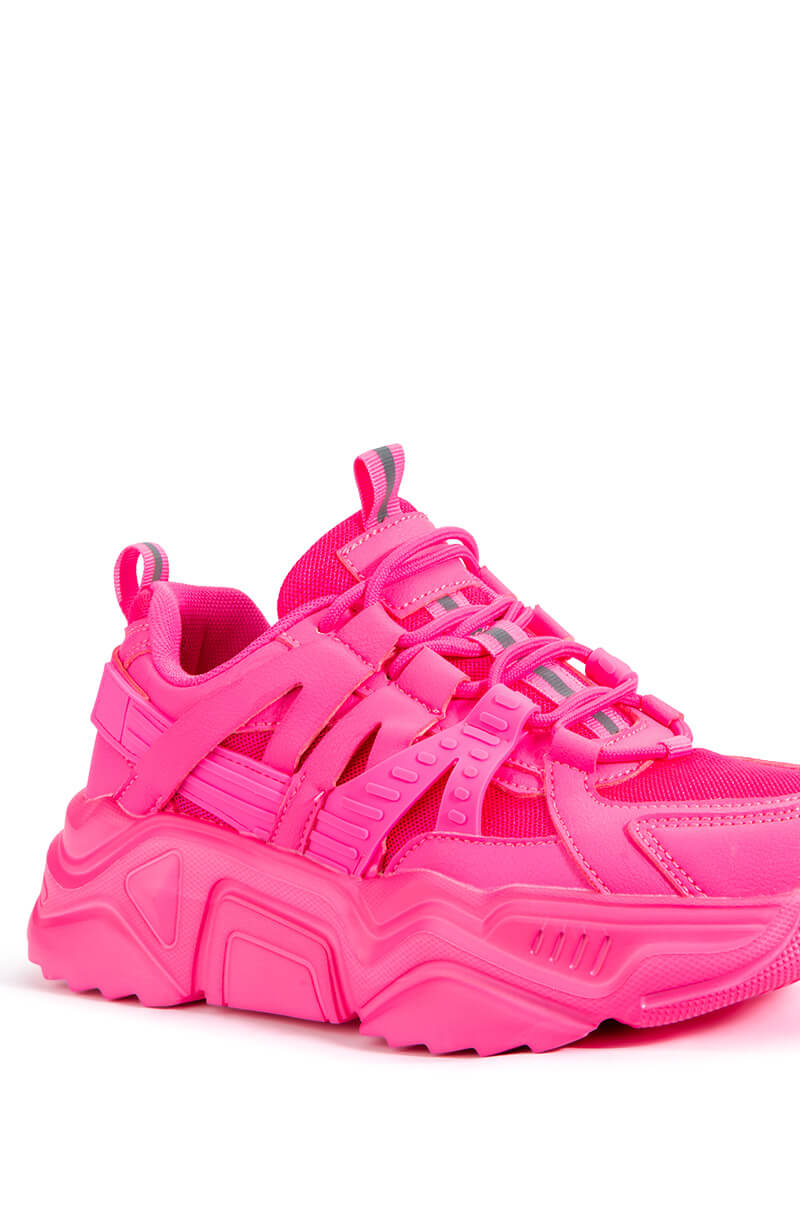 BRIELLA CHUNKY SNEAKER IN PINK