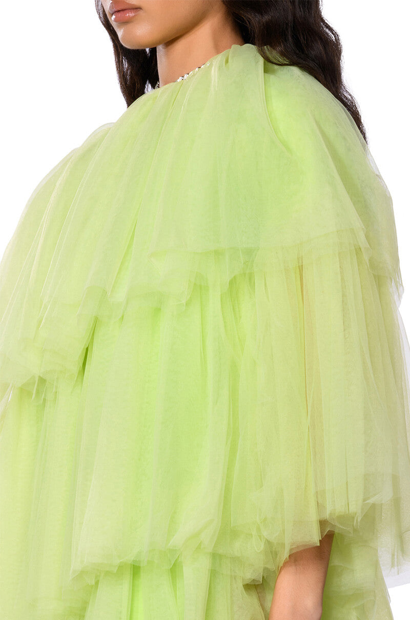 MIA ASYMMETRICAL LAYERED MAXI DRESS