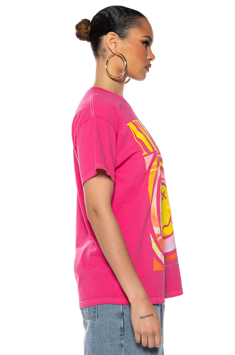 NIRVANA OFFICIAL LOGO OVERSIZED BAND TEE