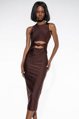 NO PROMISES MIDI DRESS