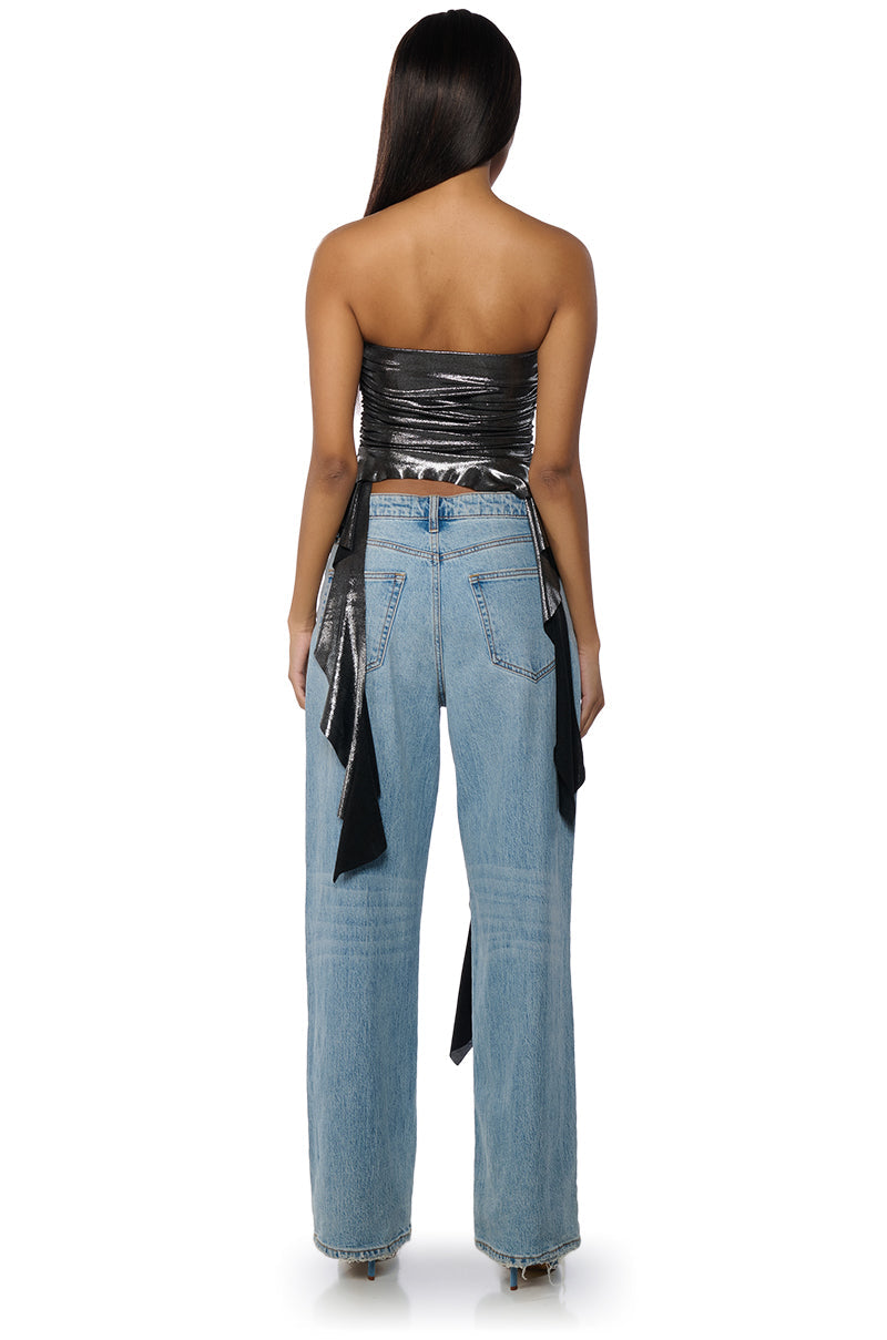 NONSTOP RUCHED TUBE TOP