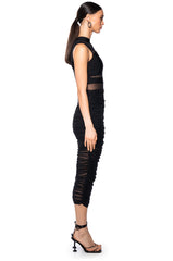 NOW YOU SEE ME MESH MAXI DRESS