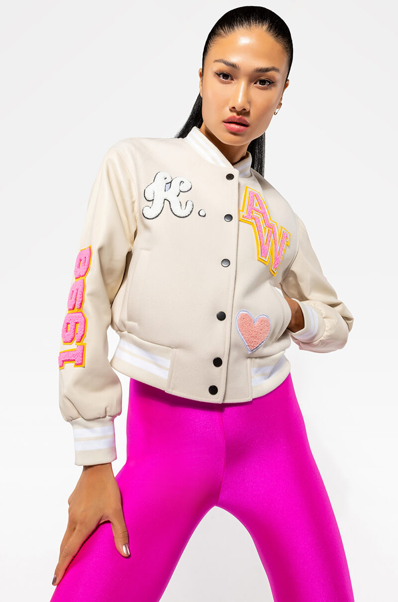 OKAY TONAL VARSITY BOMBER