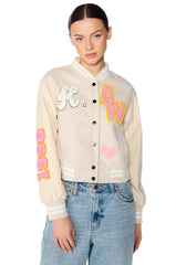 OKAY TONAL VARSITY BOMBER