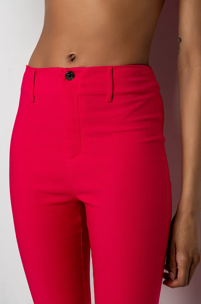 ONE NIGHT ONLY FLARED HIGH RISE TROUSER