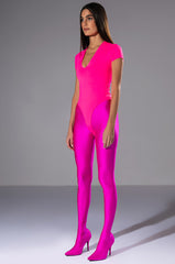 PAXTON DEEP V SHORT SLEEVE BODYSUIT