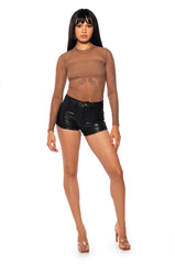 PAXTON SEXY SINGLE MESH LONG SLEEVE BODYSUIT