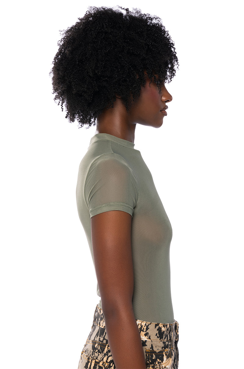PAXTON SHORT SLEEVE MESH BODYSUIT