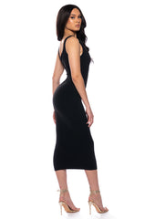 PAXTON SQUARE NECK SLEEVELESS MINI DRESS