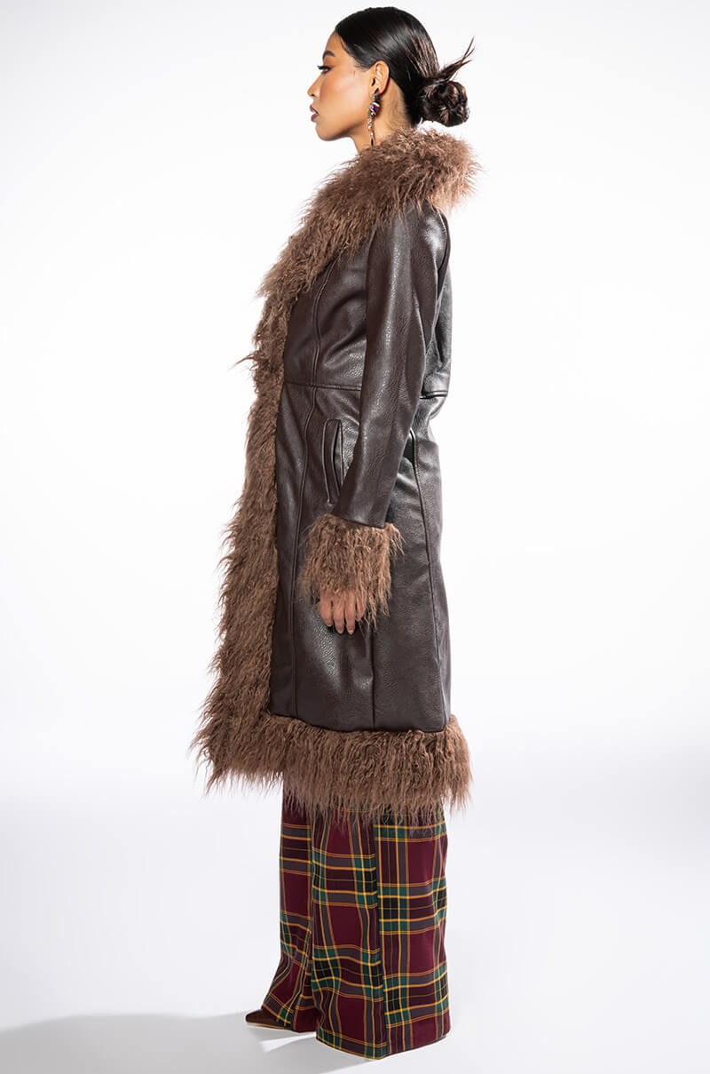 PENNY LANE SHAGGY TRENCH COAT