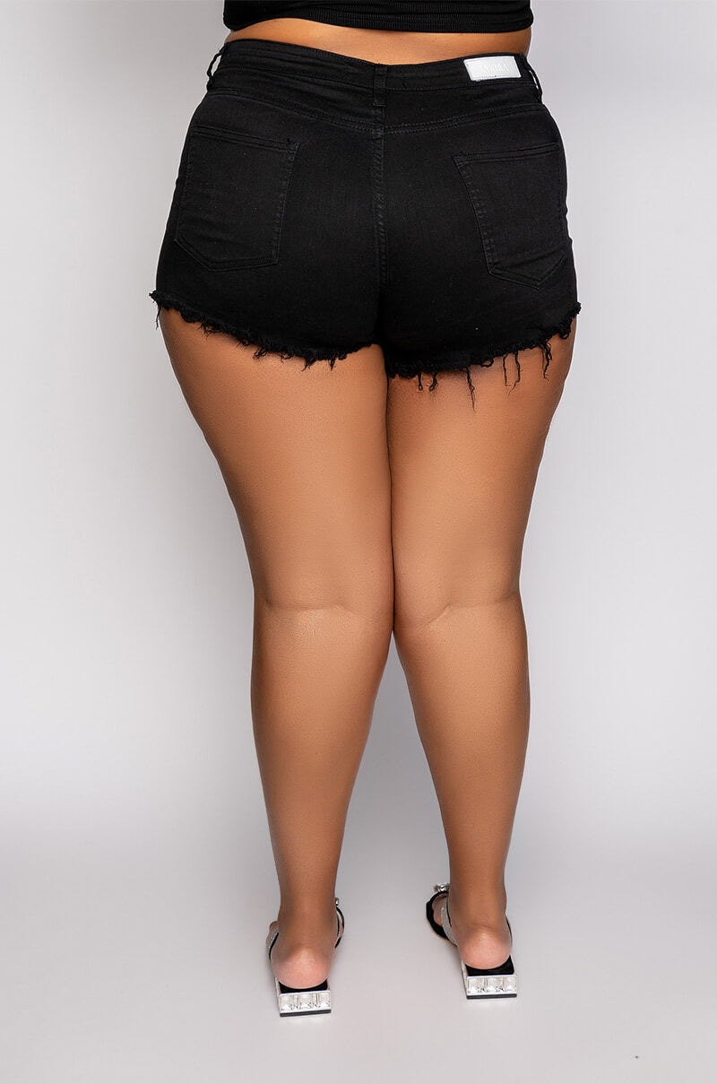 PLUS BELLA VITA DISTRESSED DENIM SHORT