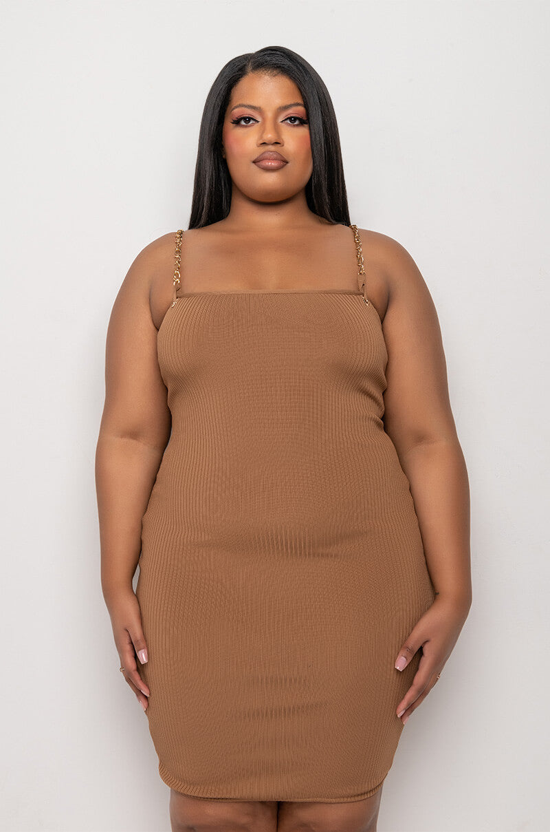 PLUS PERFECT EVERYDAY BANDAGE MIDI DRESS