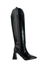 POSTED BLACK KNEE HIGH BOOT