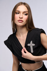 PRAY 4 LOVE EMBELLISHED TOP
