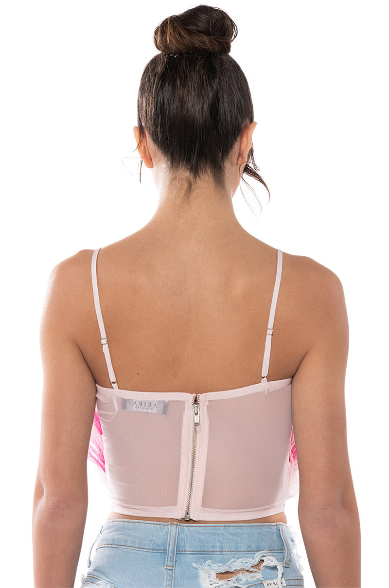 REAL OSTRICH FEATHER TOP