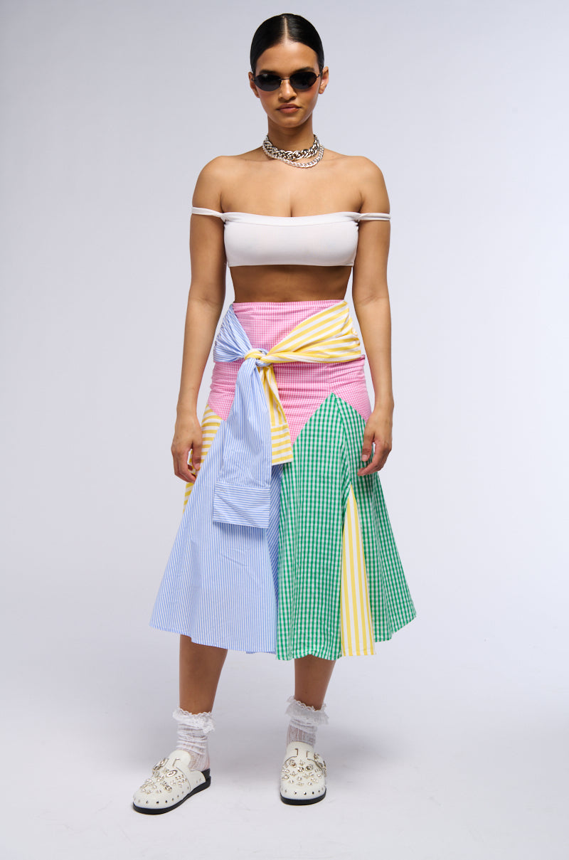 RICH AND BLIND WOVEN MAXI SKIRT
