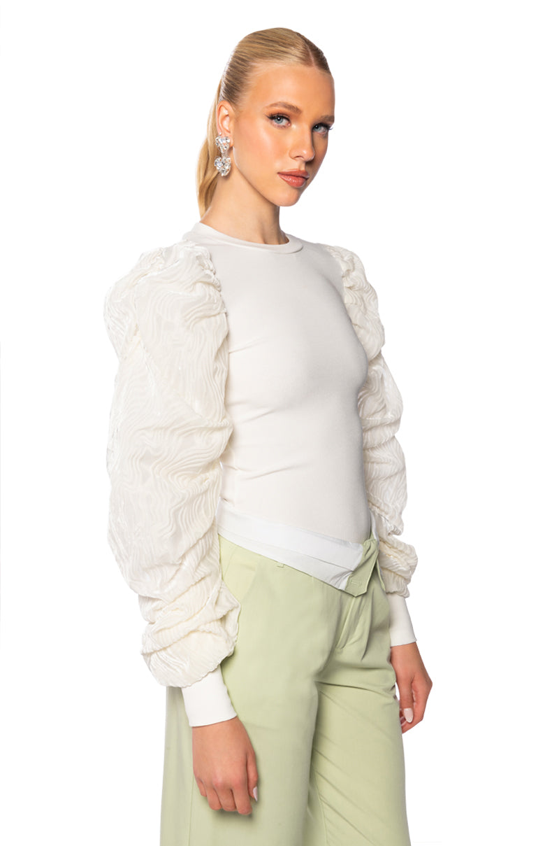 ROWAN PUFF SLEEVE TOP
